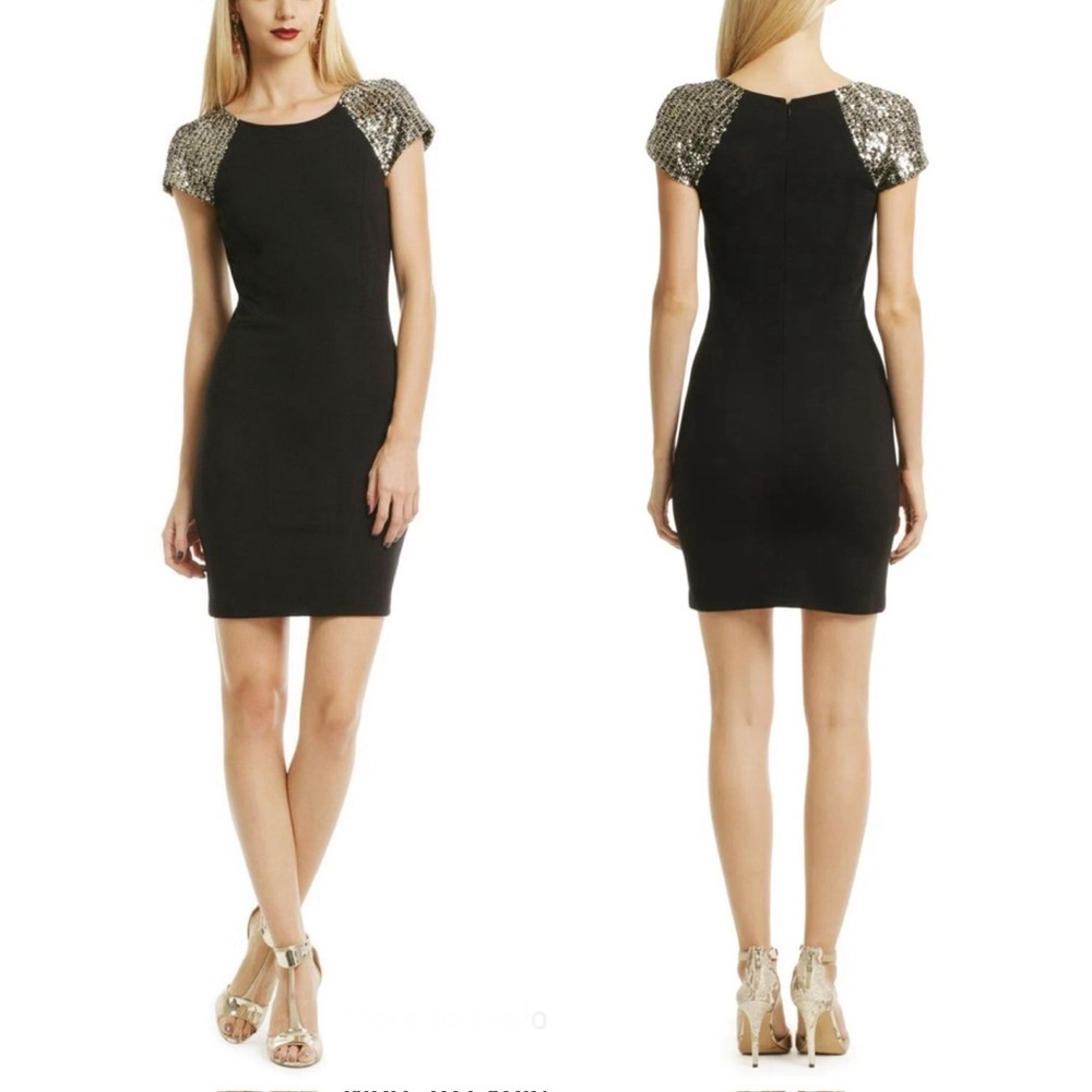 NEW Erin Fetherston LBD Sequin Sleeve Dress, 6